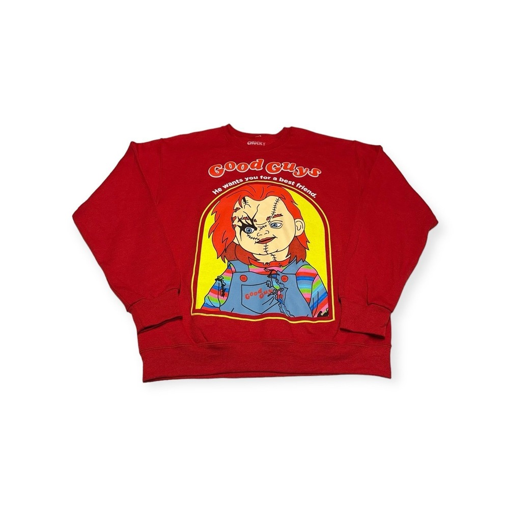 NWOT Chucky Doll Good Guys Wants You For A Best Friend Crewneck Sweatshirt Sz M